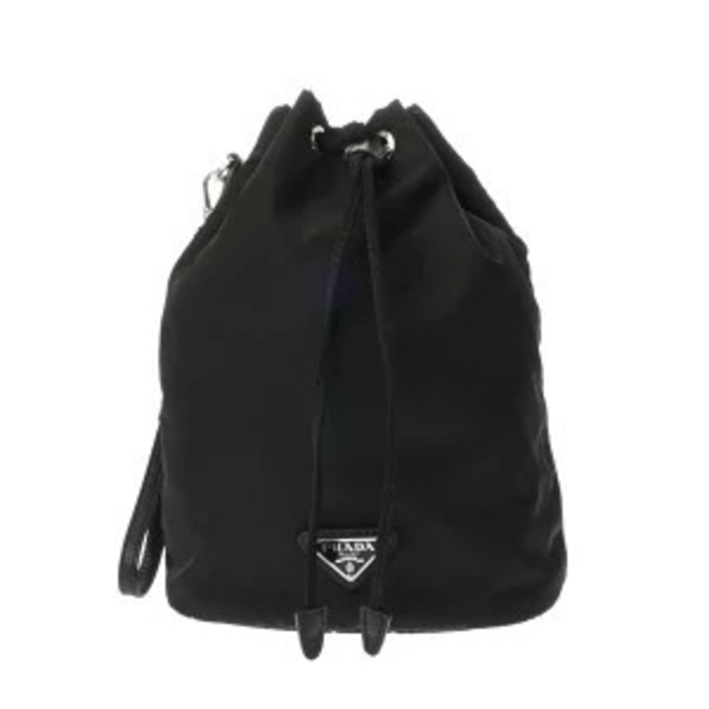 Prada Pouch Clutch Re Black